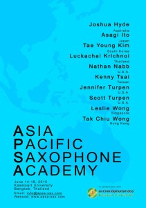 Asia Pacific Saxophone Academy 2015